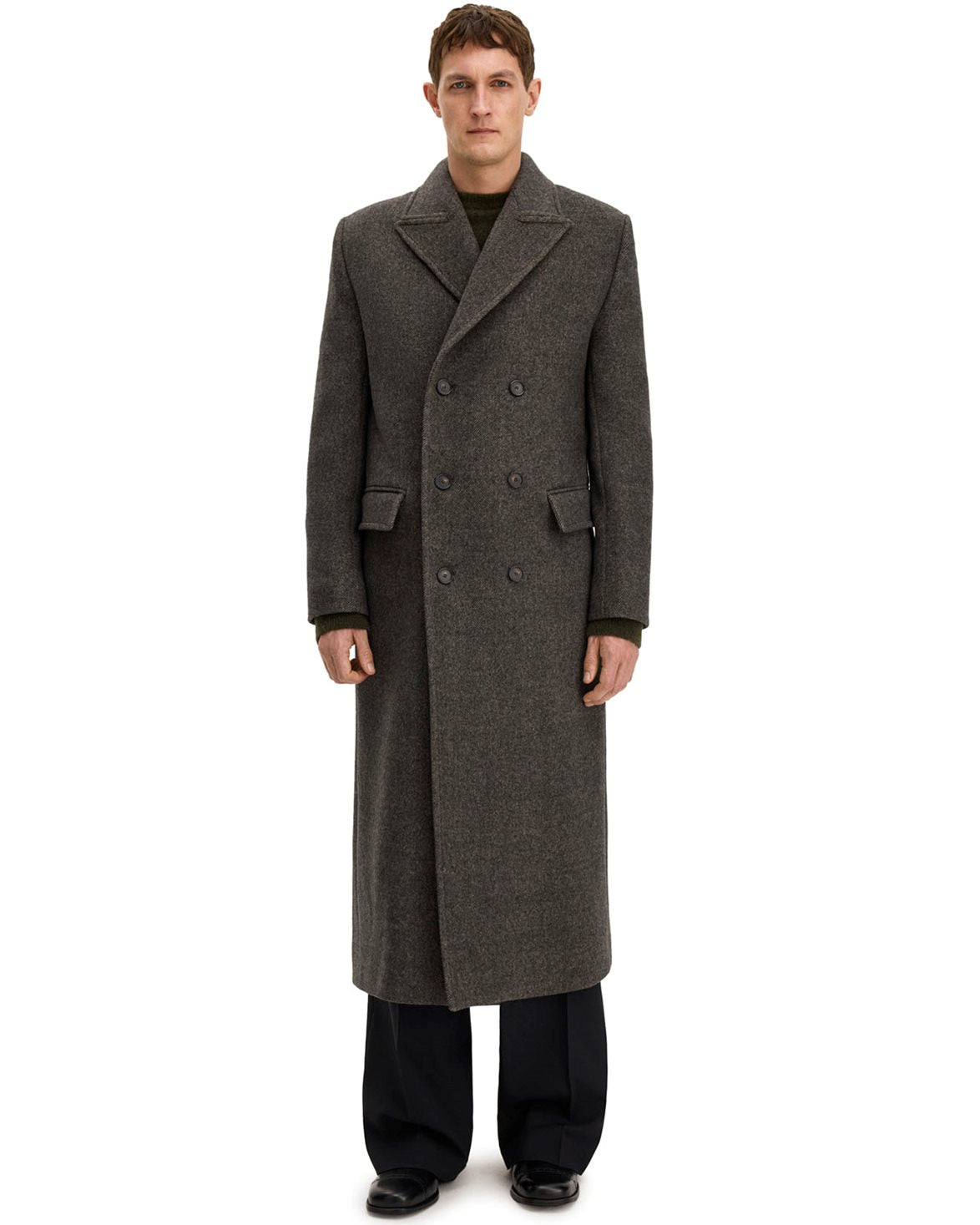 Damian Twill Coat Driftwood