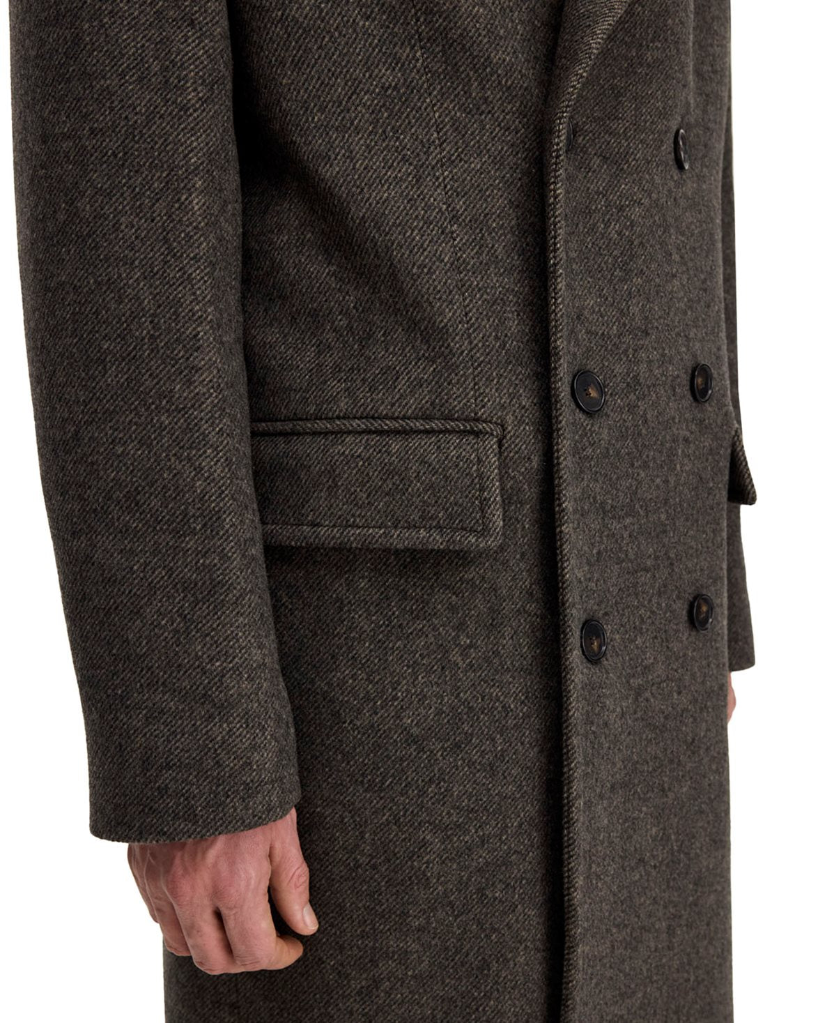 Damian Twill Coat Driftwood