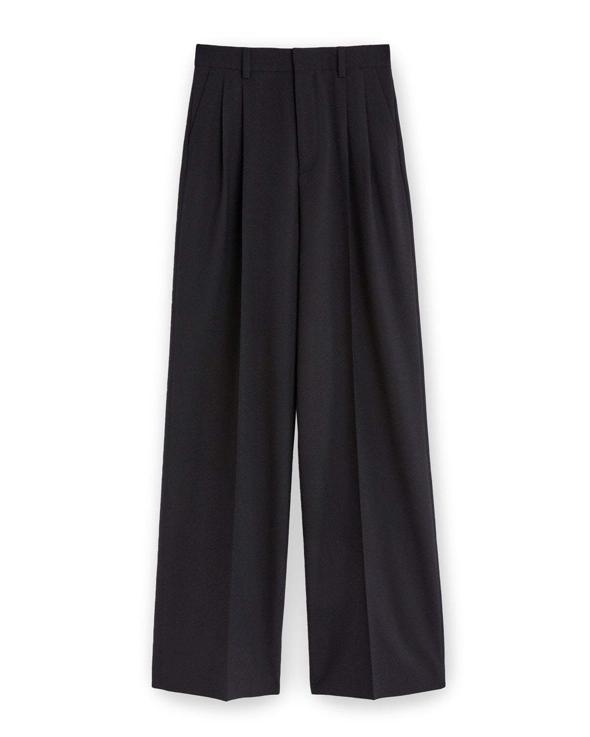 Darcey Wool Trousers Black