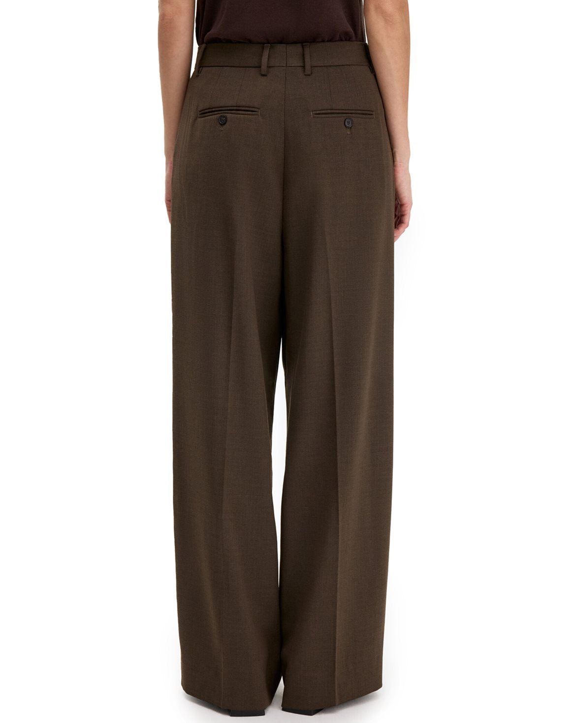 Darcey Wool Trousers Walnut Brown