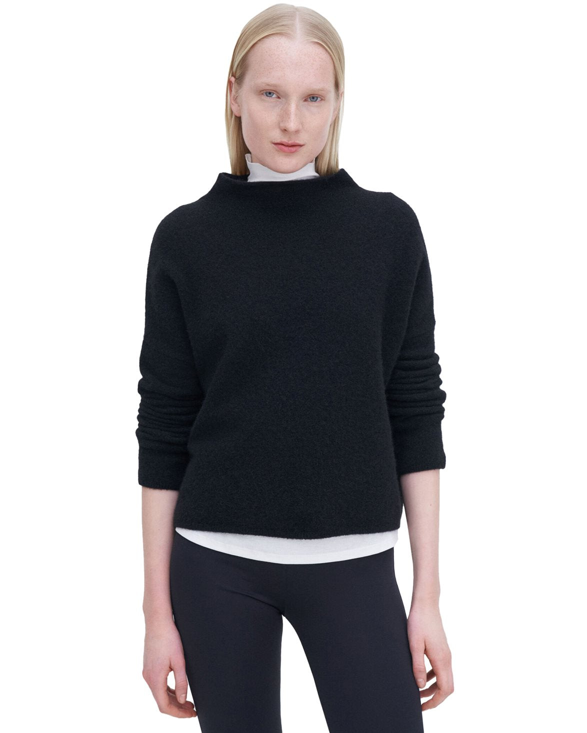 Mika Yak Funnelneck Sweater Black