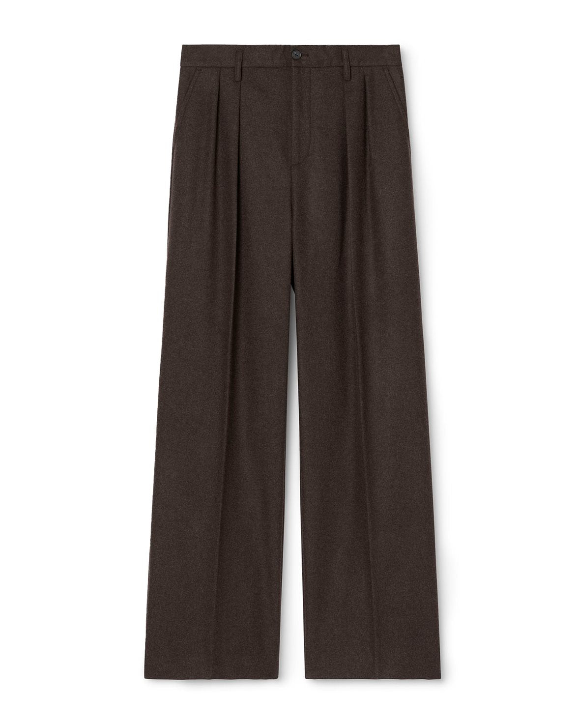 Milo Flannel Trousers Walnut Brown