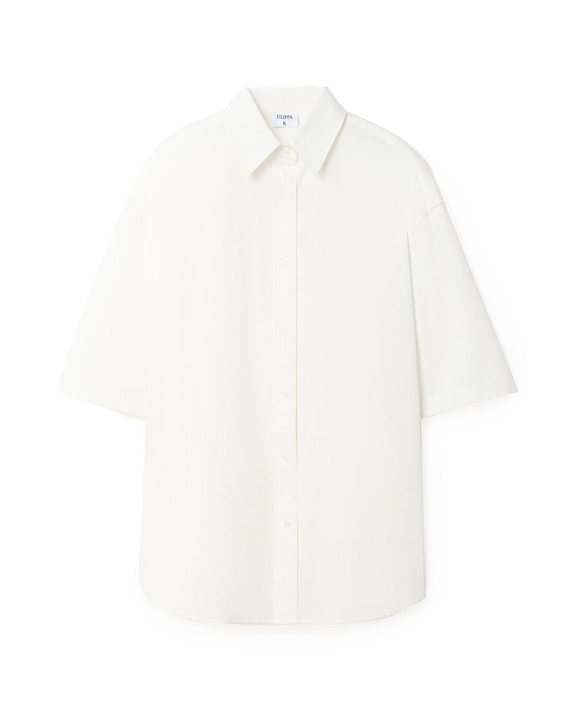 Oversized Short Sleeve Shirt White