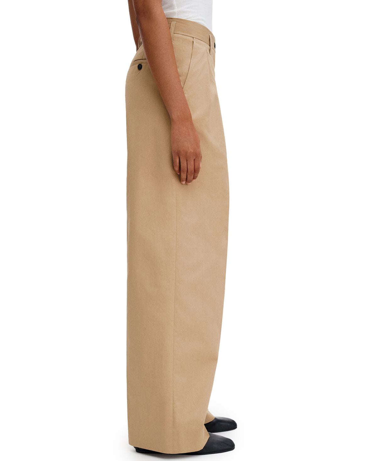 Paloma Cotton Trousers Canvas Beige