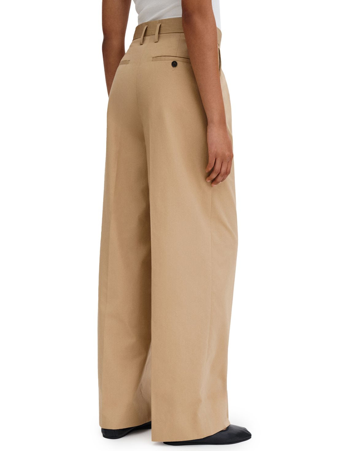 Paloma Cotton Trousers Canvas Beige