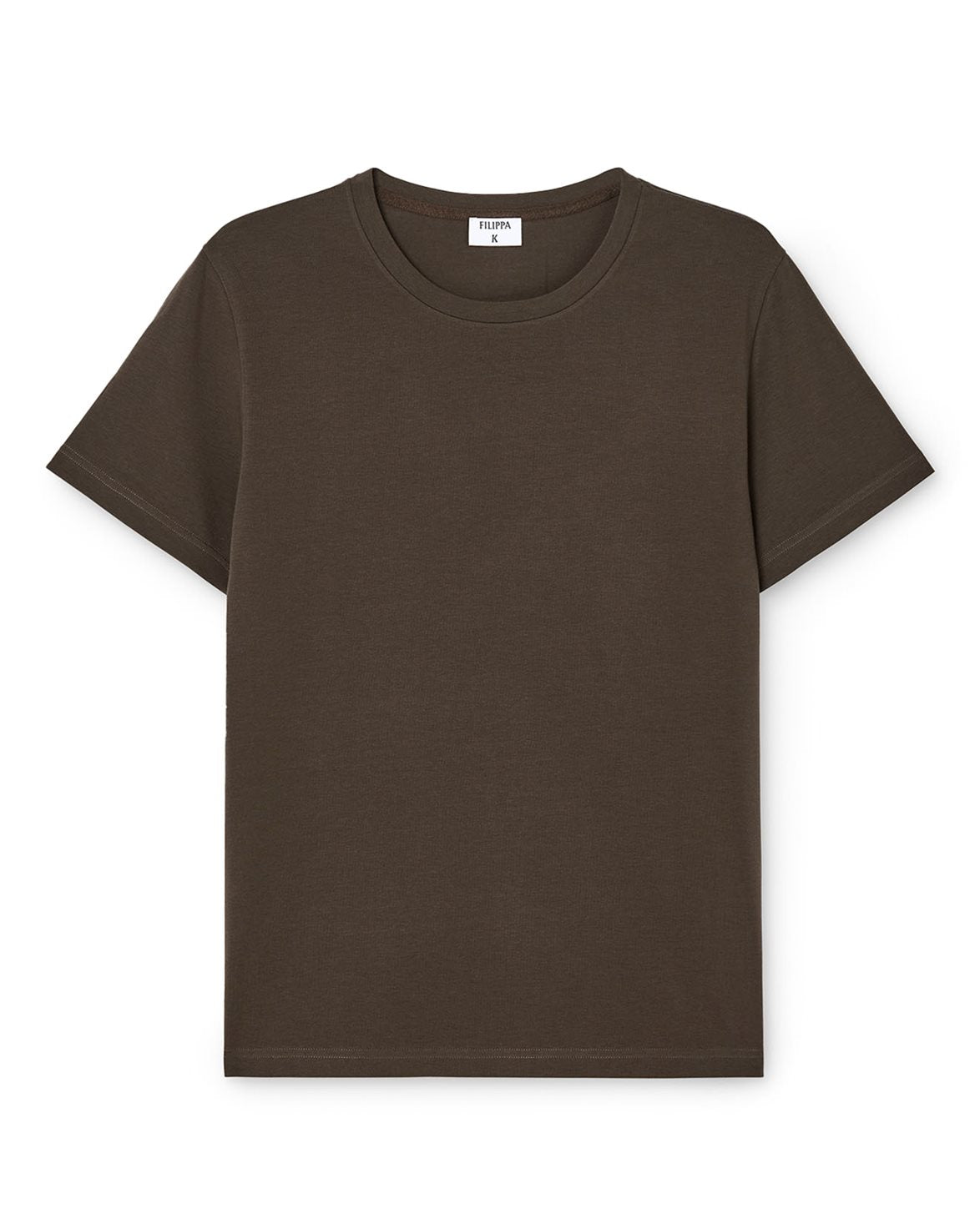 Stretch Cotton Tee Ebony Brown