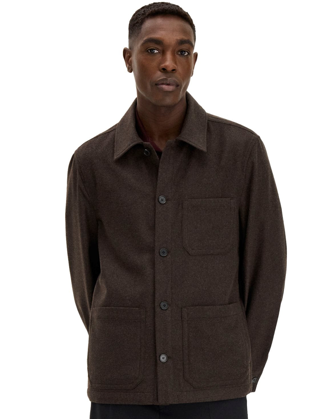 Taylor Flannel Jacket Walnut Brown