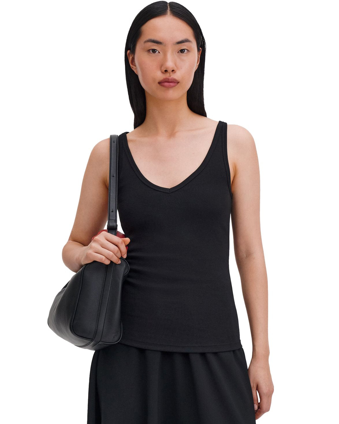 V-Neck Tank Black