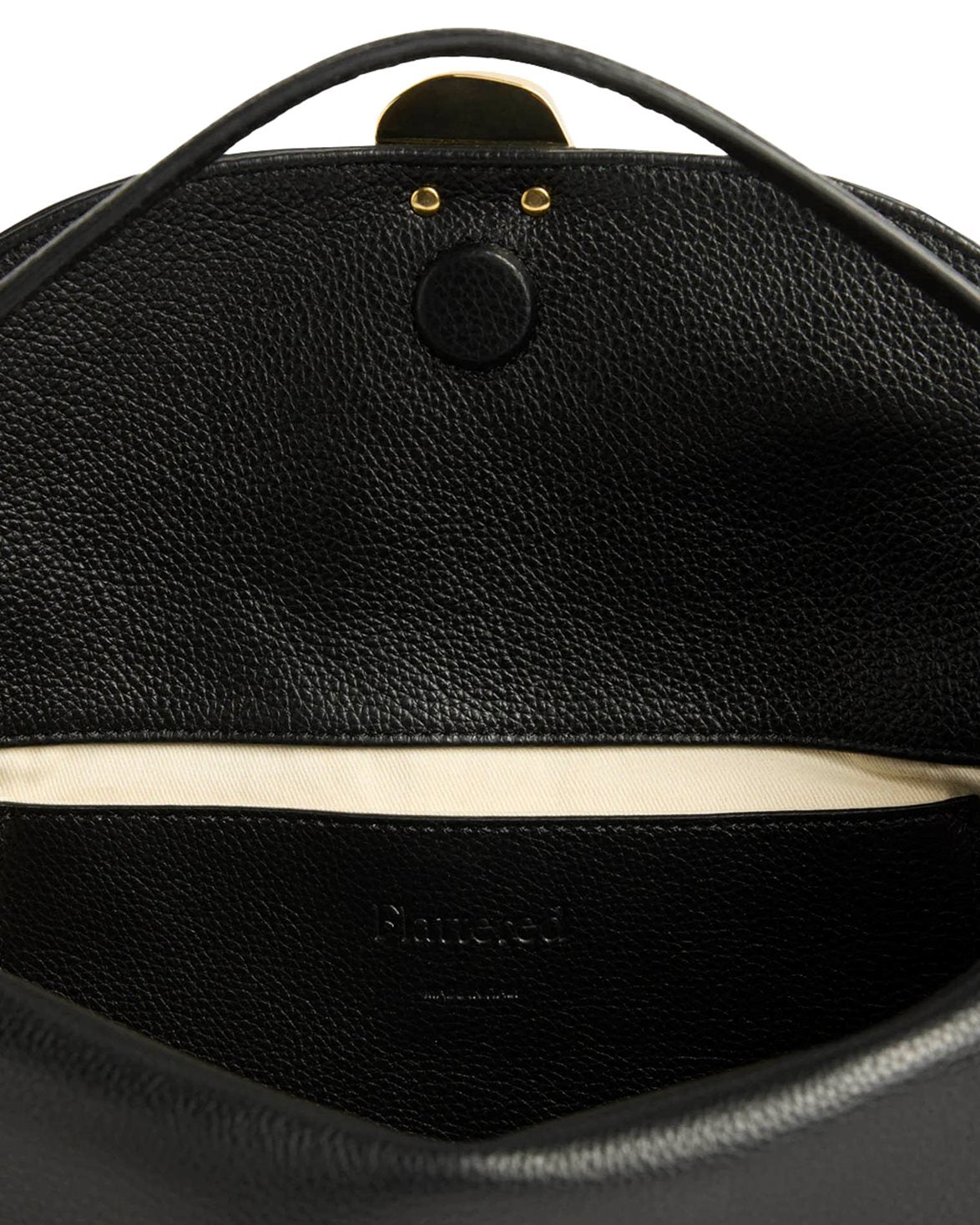 Hanna Grande Handbag Black Grained Leather
