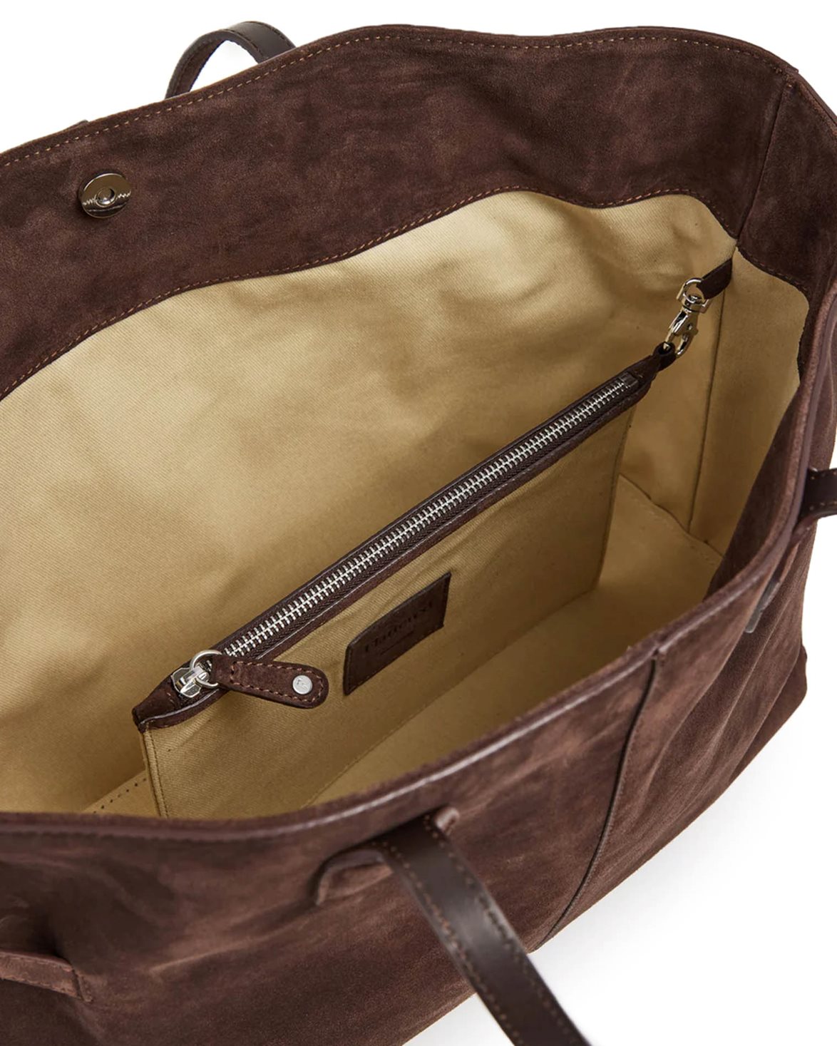 Lesley Tote Suede Chocolate