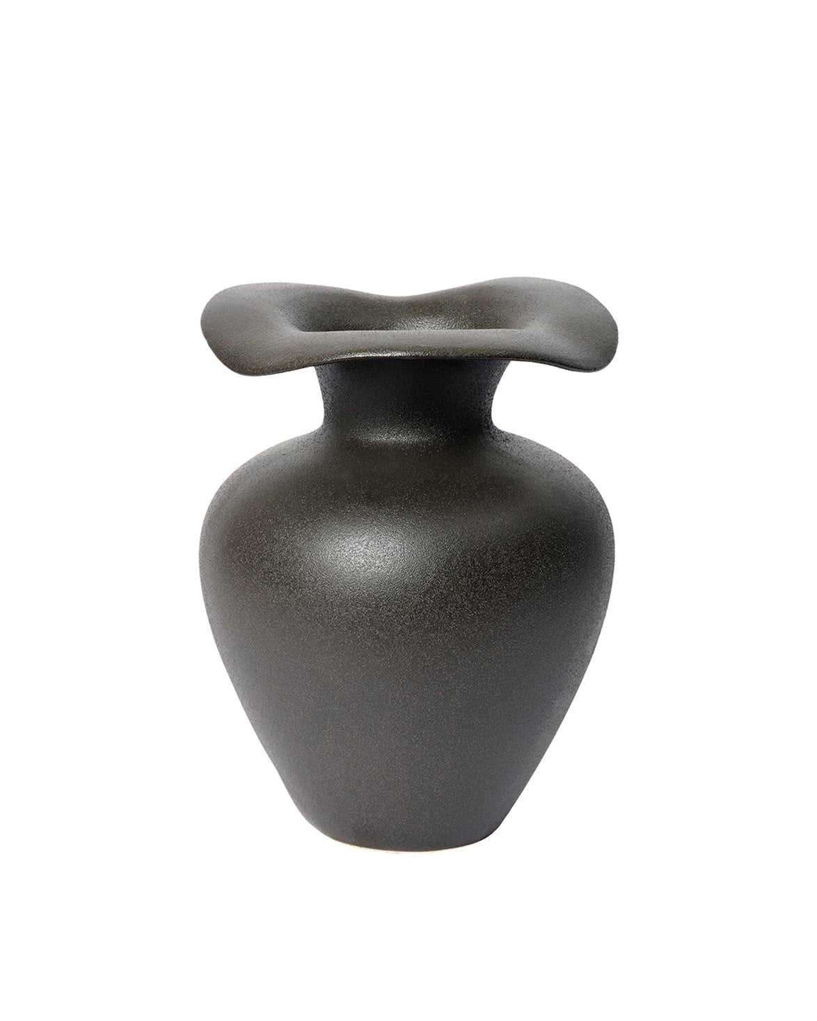 Florentina Vase M Matt Black