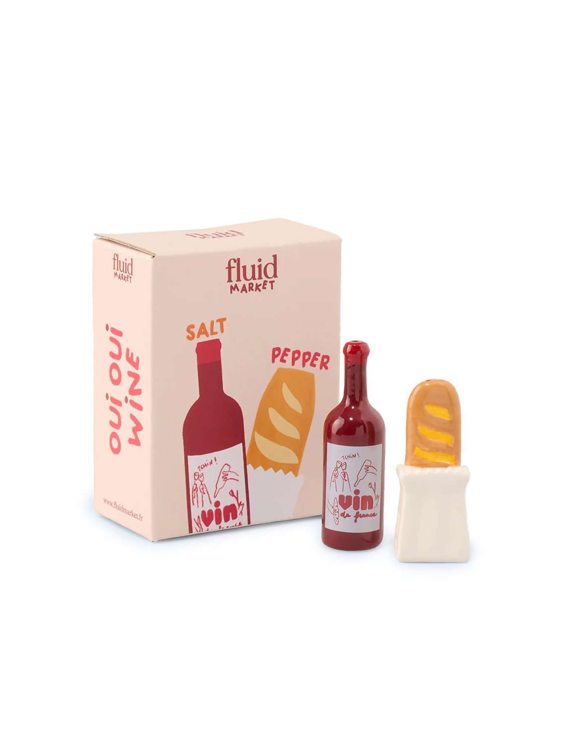 Salt & Pepper Baguette Wine Yellow/Red
