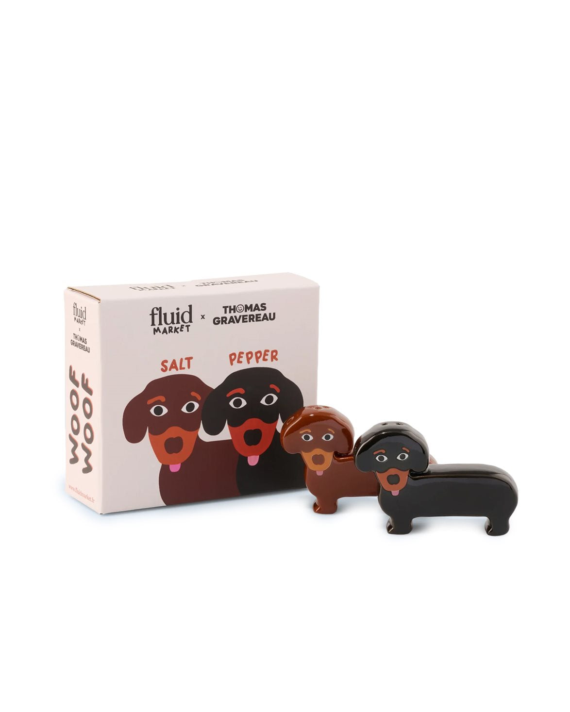 Salt & Pepper Dog Brown/Black