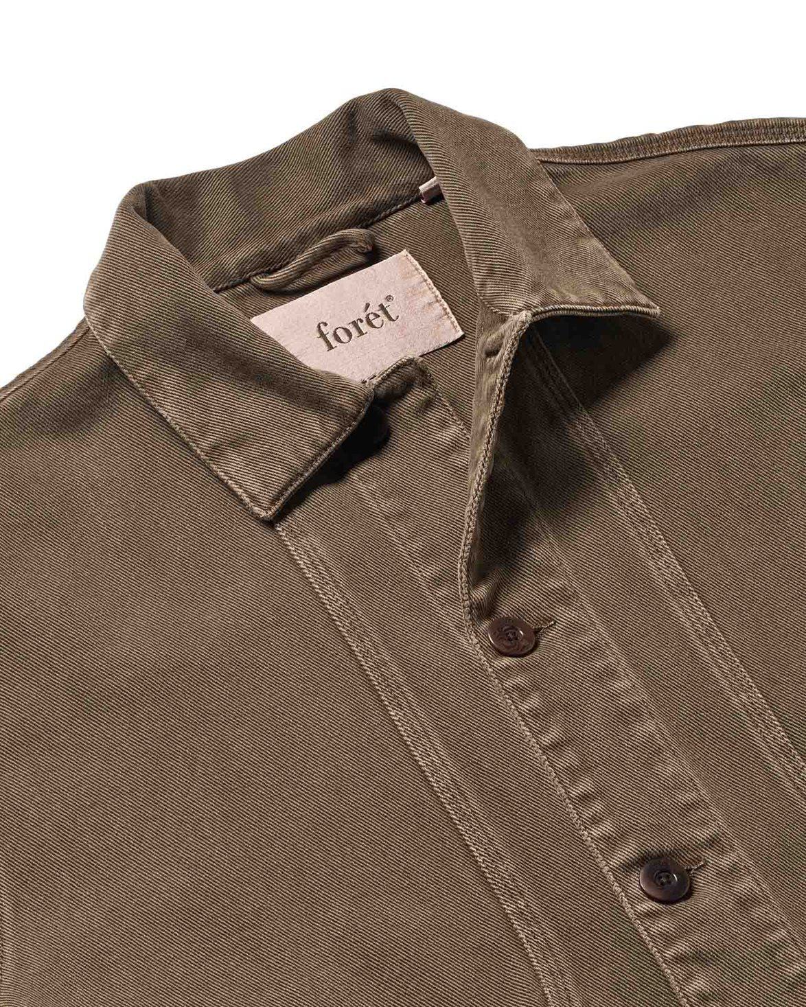 Berry Denim Overshirt Brown Denim