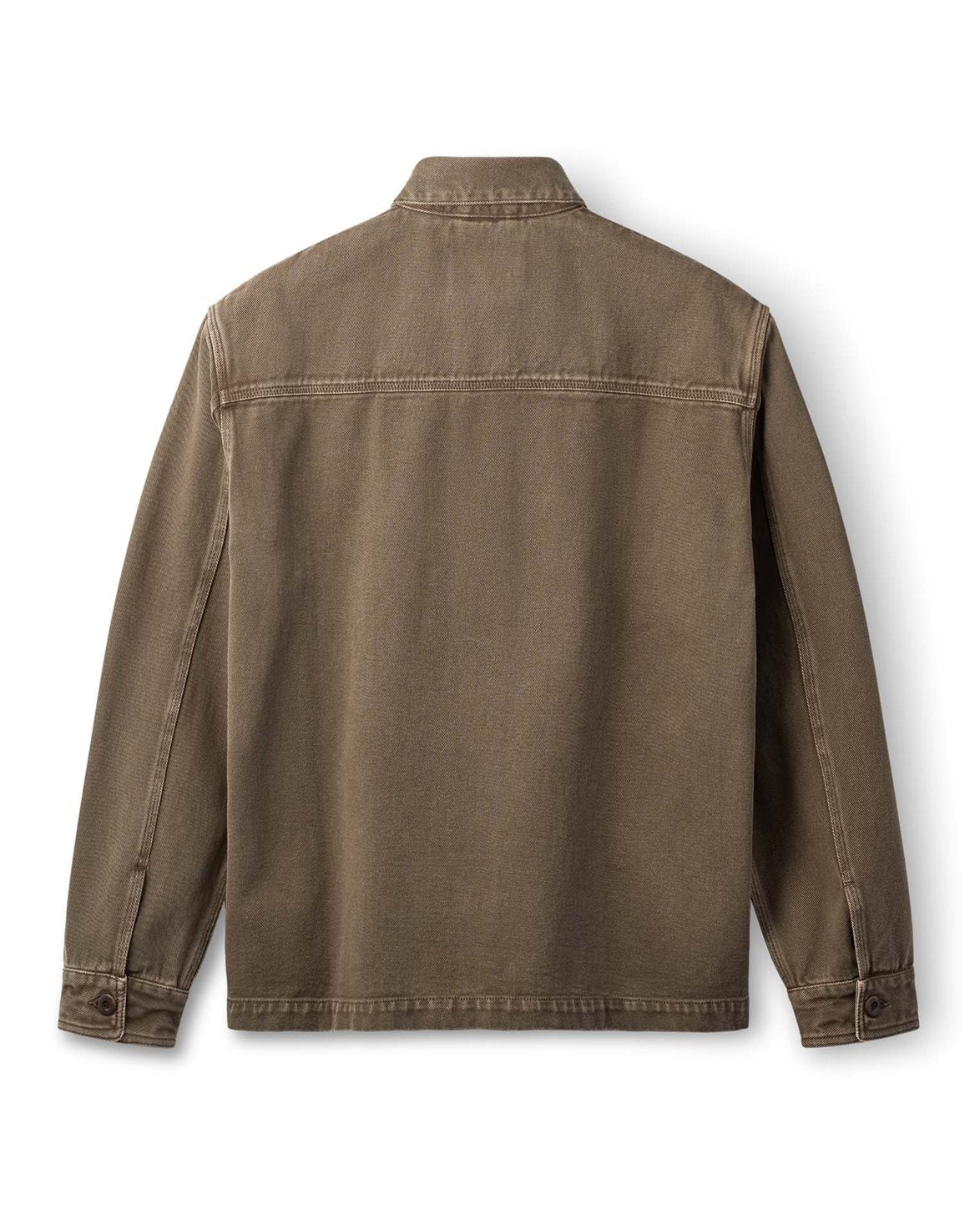 Berry Denim Overshirt Brown Denim