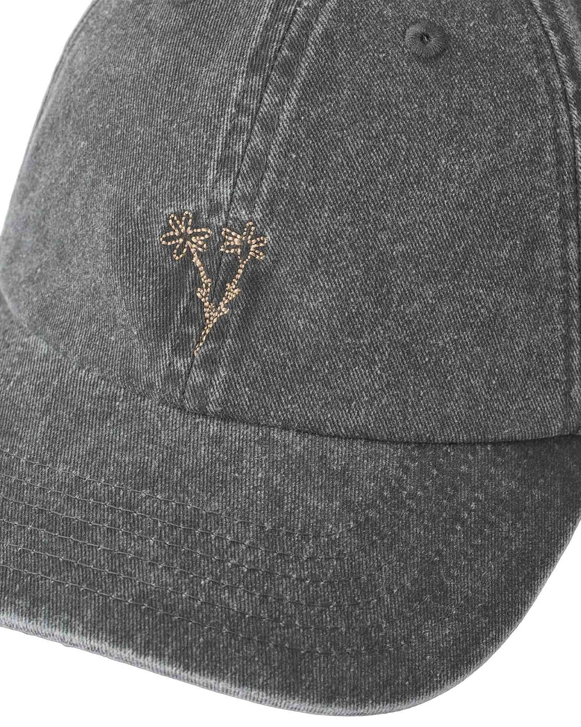 Bouquet Heavy Washed Cap Washed Black
