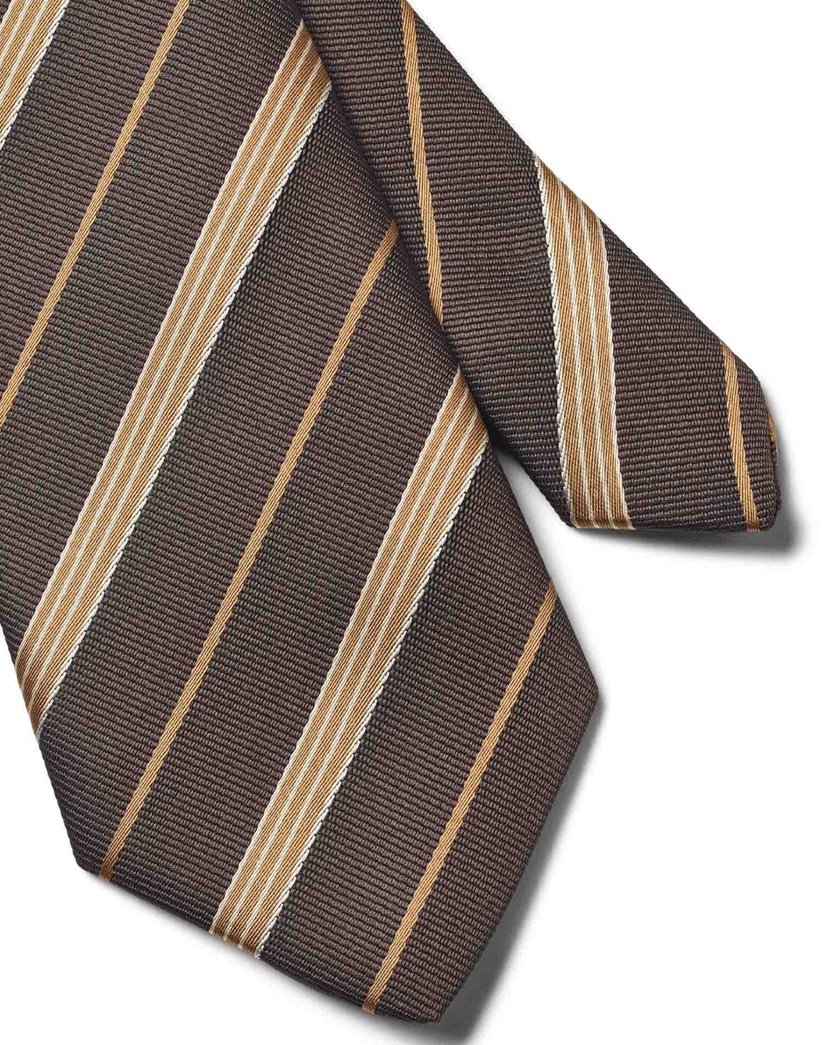 Eden Tie Wood Stripe