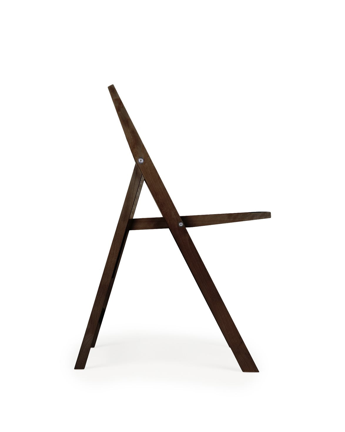 Folding Flat Chair Dark Brown Birch