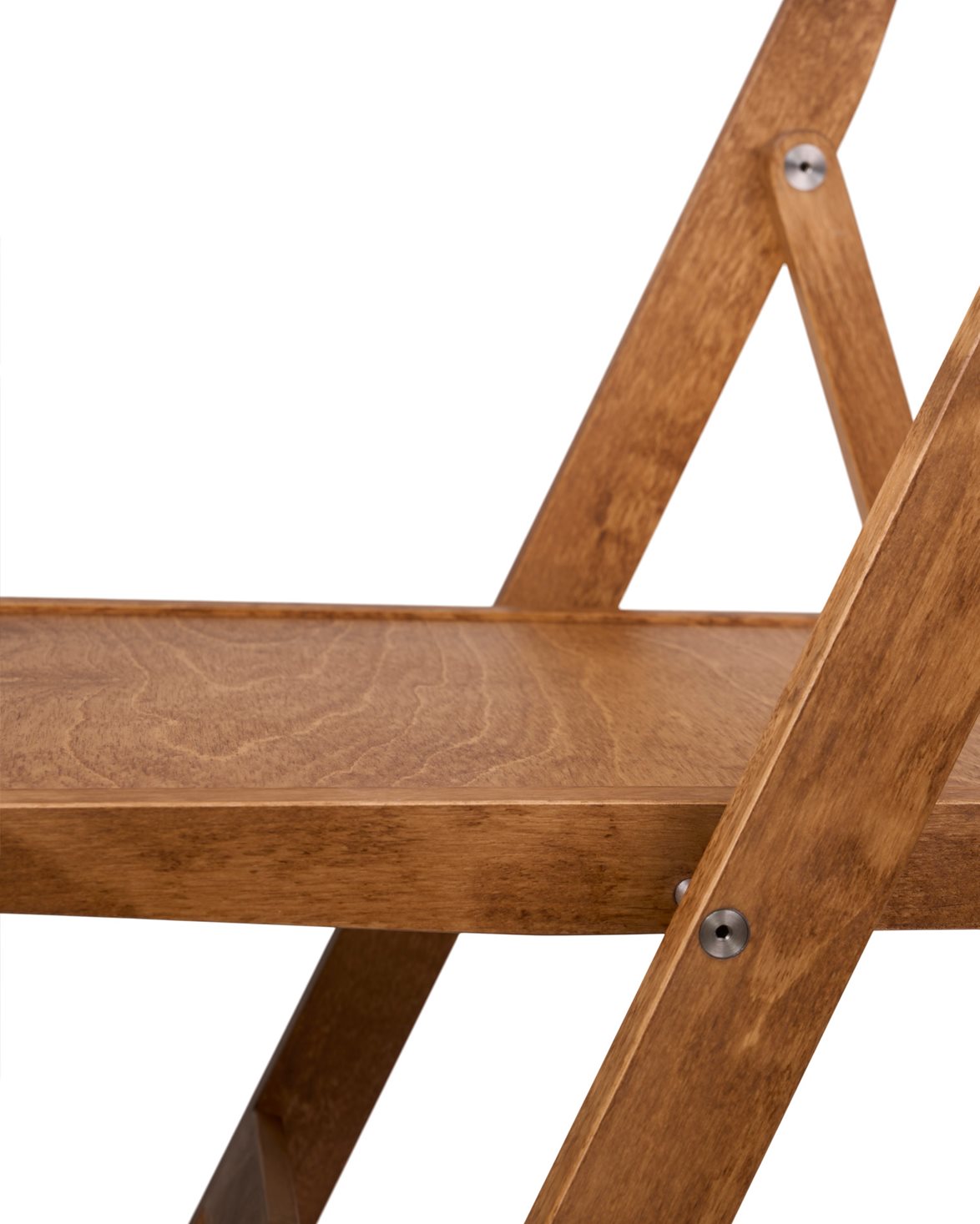 Folding Flat Chair Warm Brown Birch
