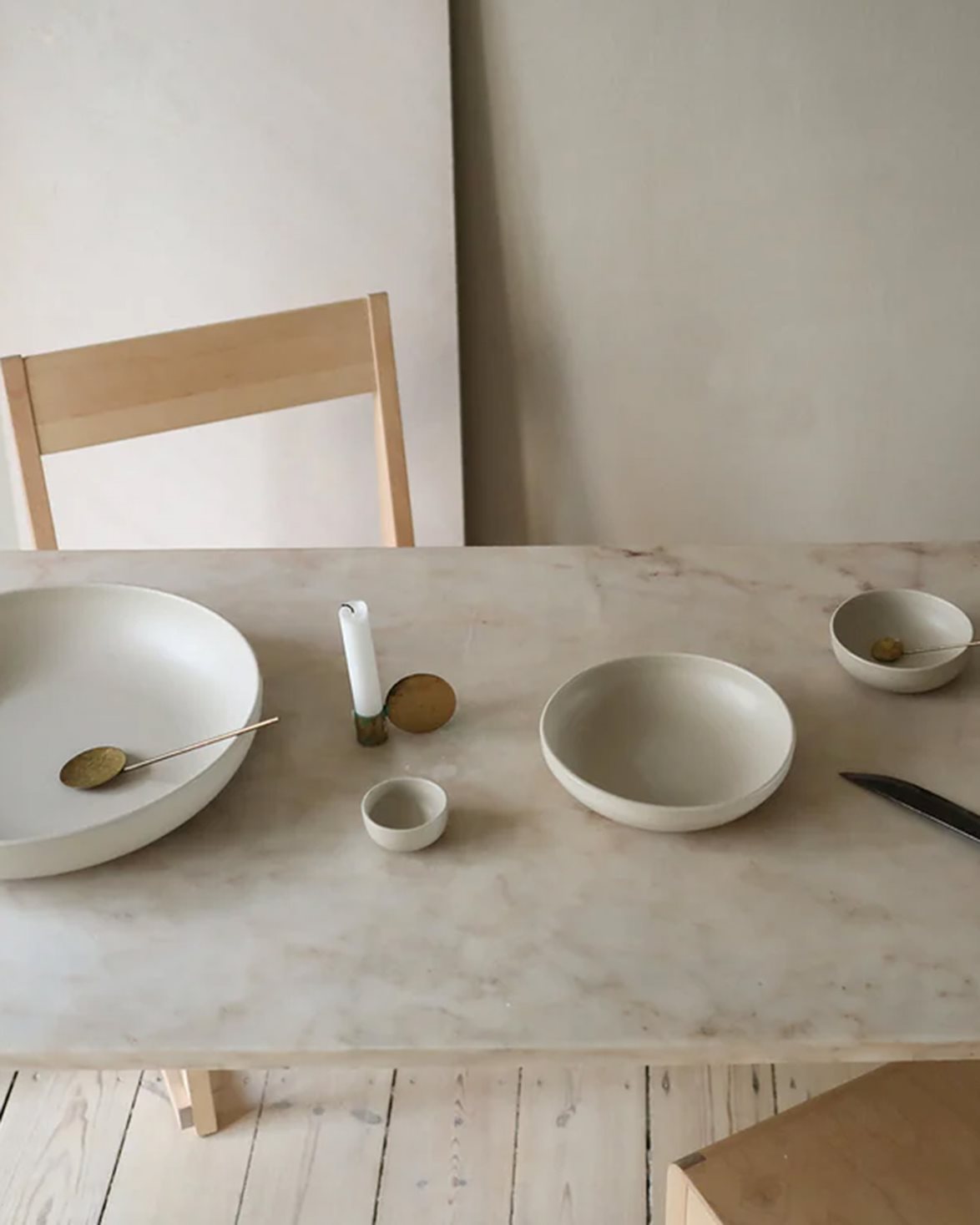 Otto Ceramic Shallow Bowl Extra Small Natural
