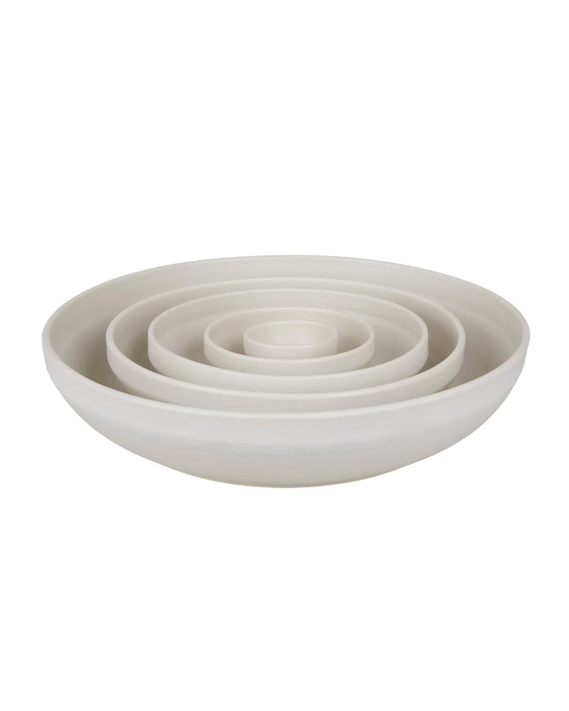 Otto Ceramic Shallow Bowl Small Natural