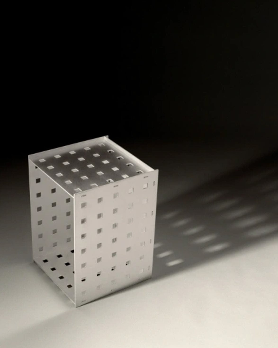 Rivet Box Table Perforated Aluminum