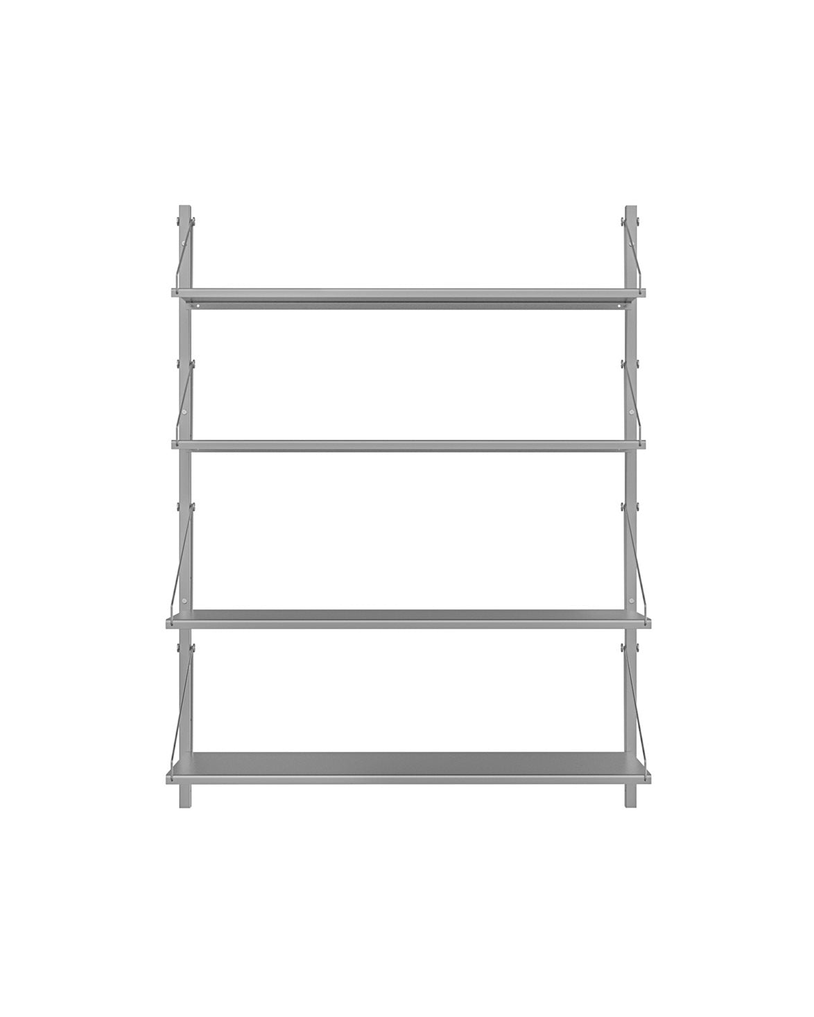 Shelf Library H1084 Single Section Stainless Steel