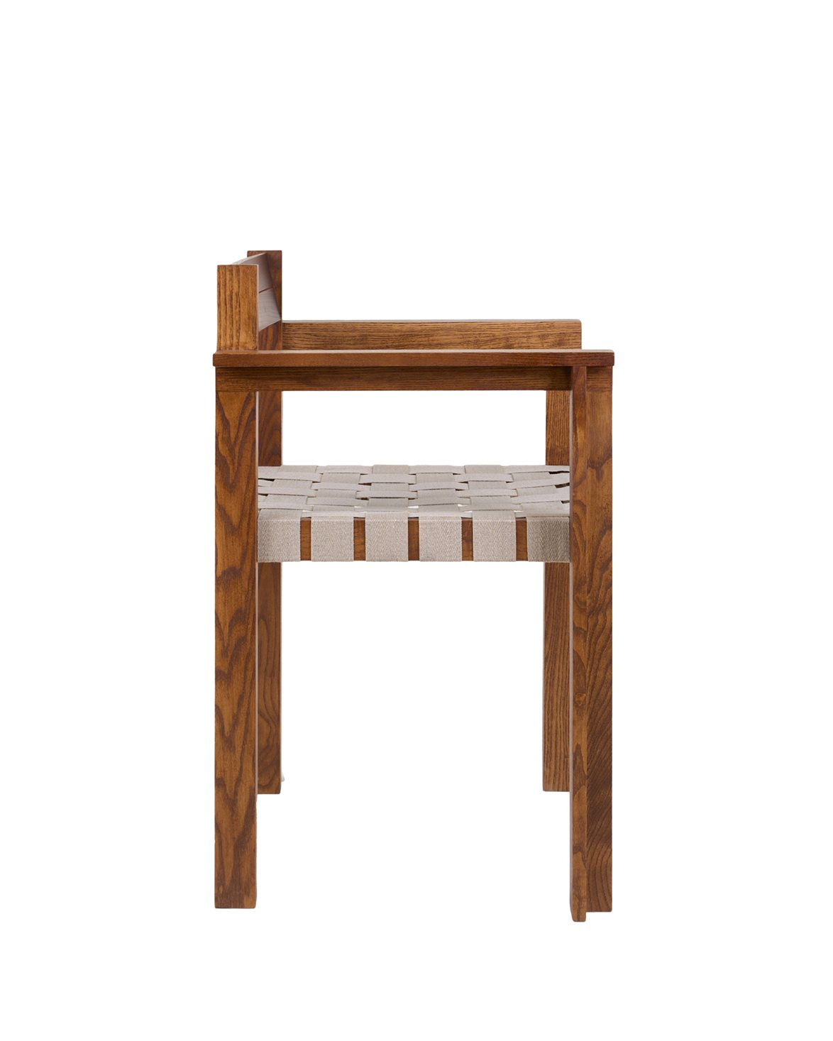 Symmetry Armrest Chair Honey Ash Wood/Oat Fabric