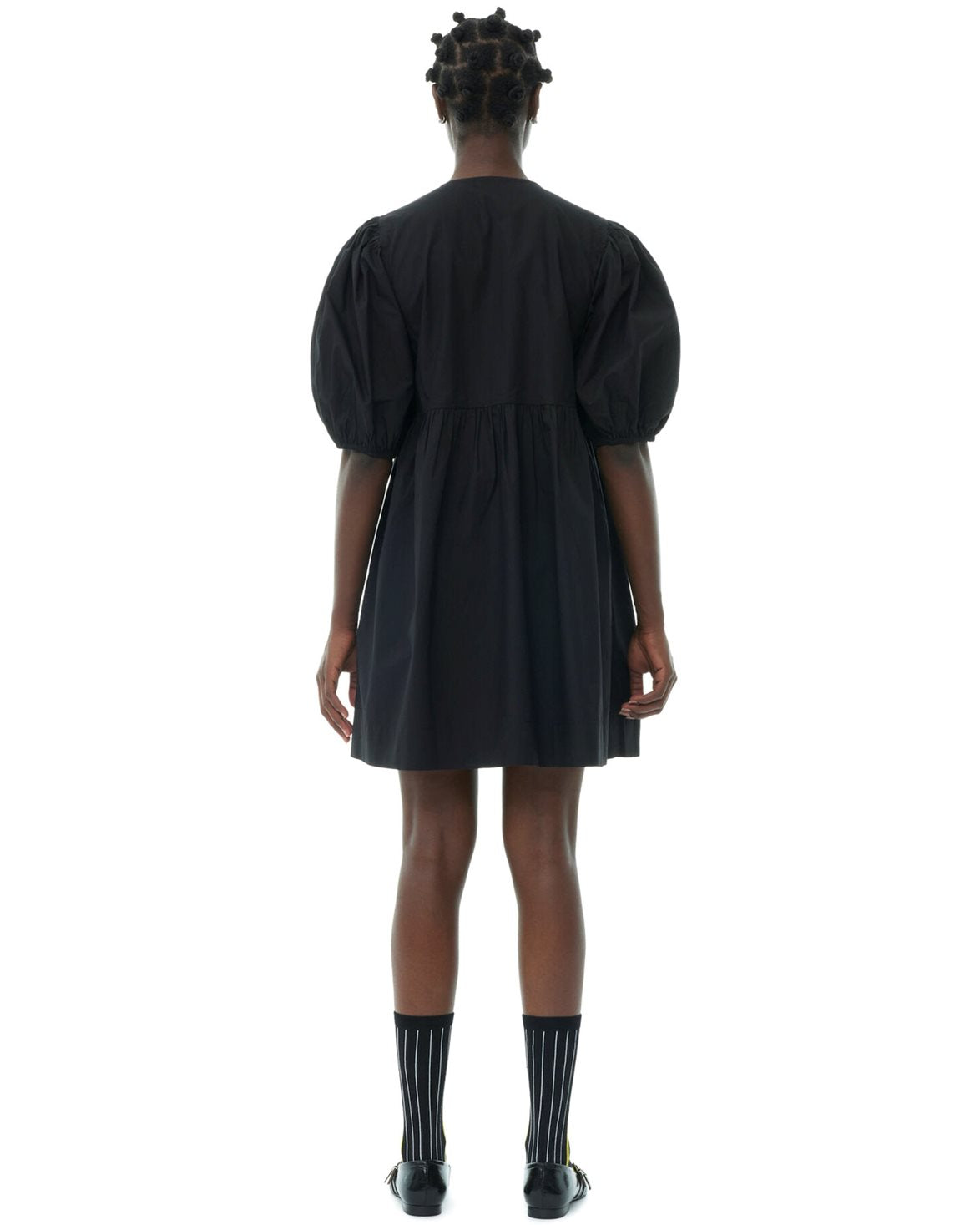 Tie String Mini Dress Black