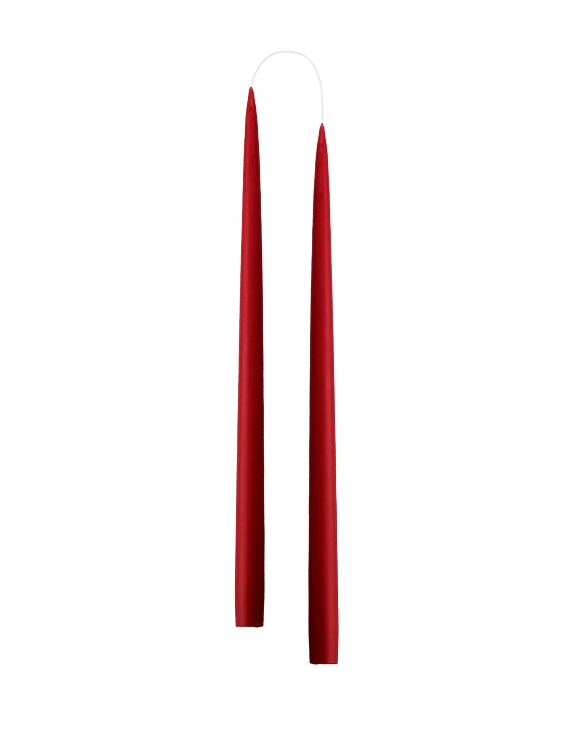 Hand Dipped Candle Dark Red