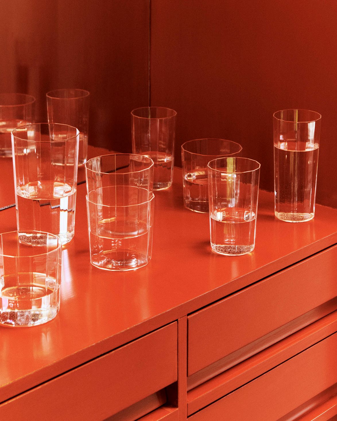 Angle Glass Tall Clear
