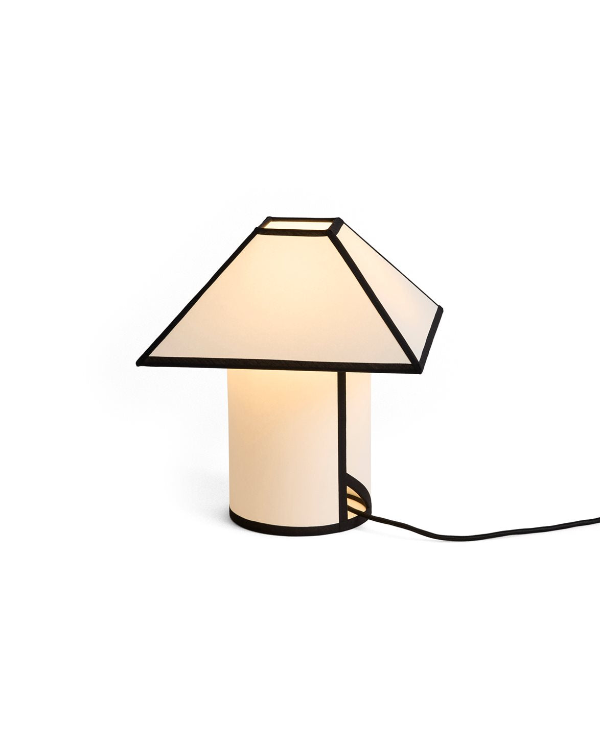 Ava Pyramid Table Lamp 29 Cm White