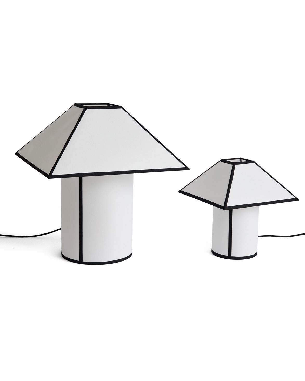 Ava Pyramid Table Lamp 45 Cm White
