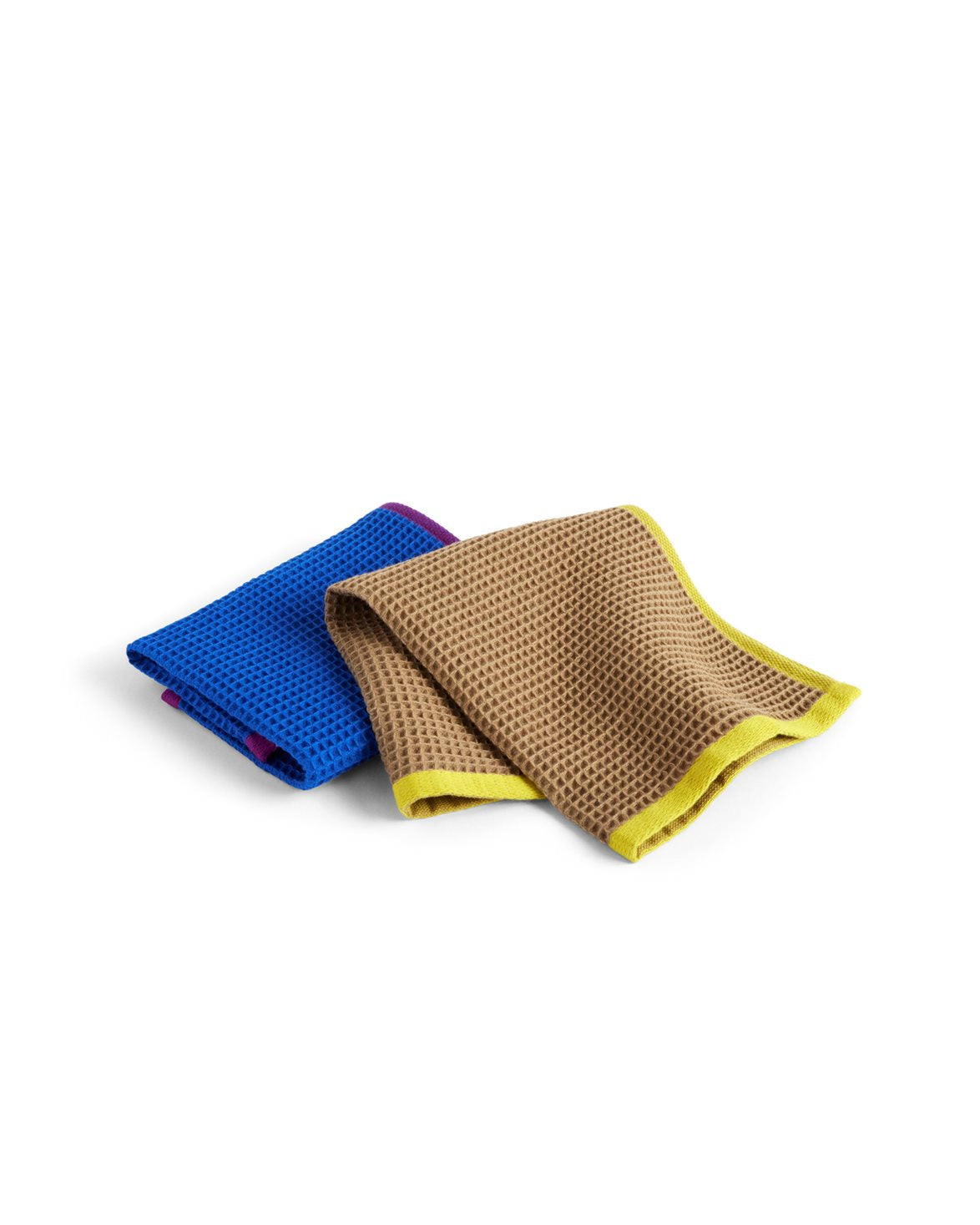 Canteen Dish Cloth Set Of 2 Blue Fuchsia/Beige Yellow