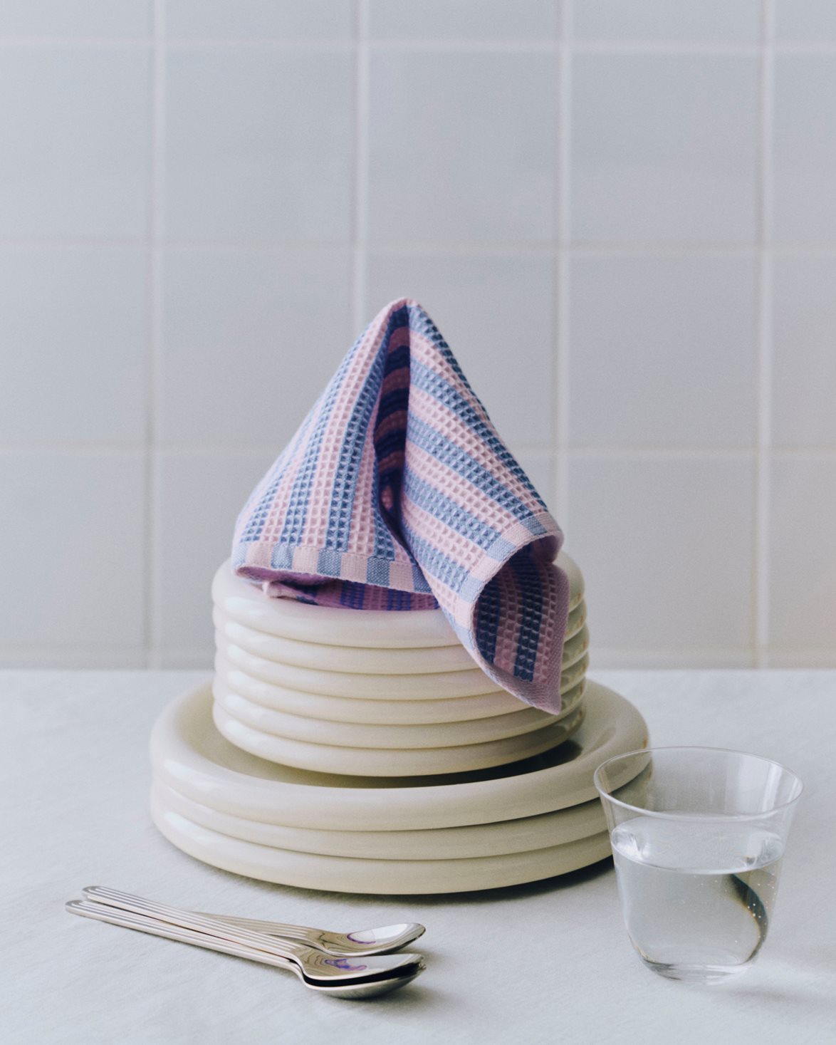 Canteen Dish Cloth Set Of 2 Sky Blue/Pink Mix
