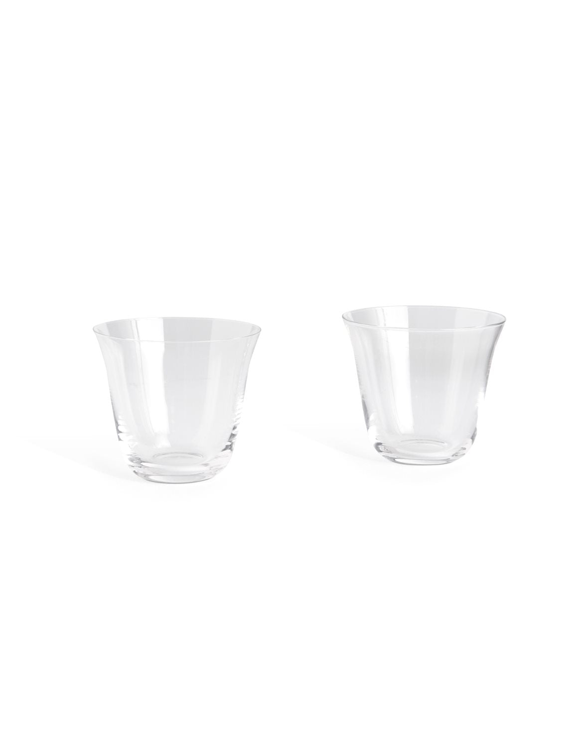 Curve Tumbler Glass Set Of 2 Small Clear