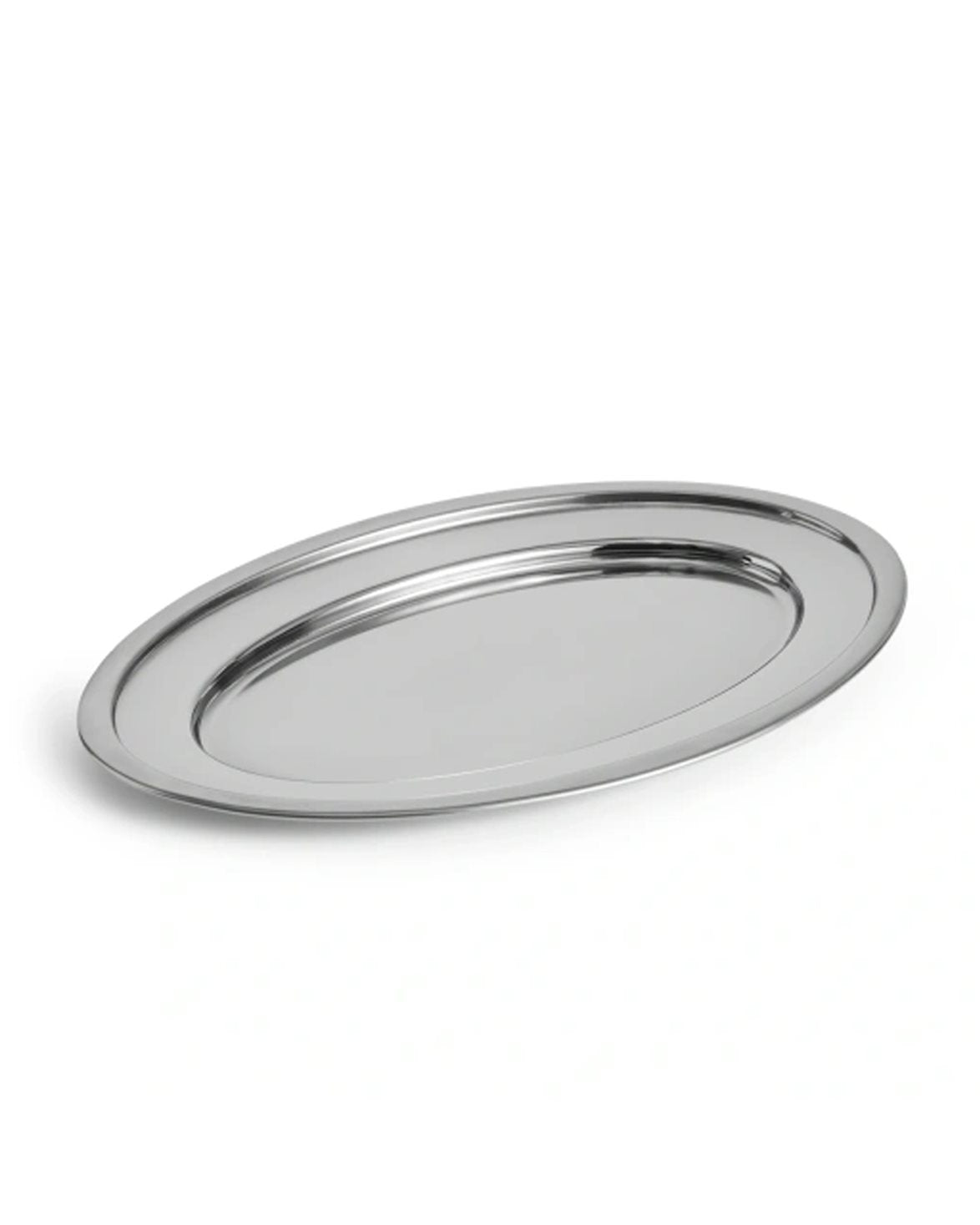 Essential Steel Oval Dish L Stainless Steel