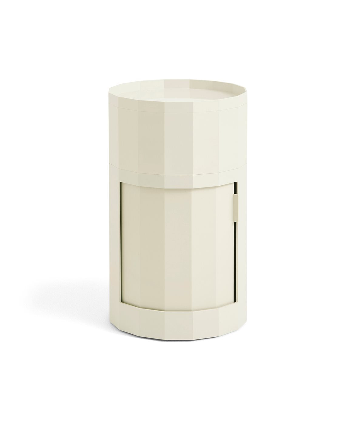 Facet Cabinet High Eggshell