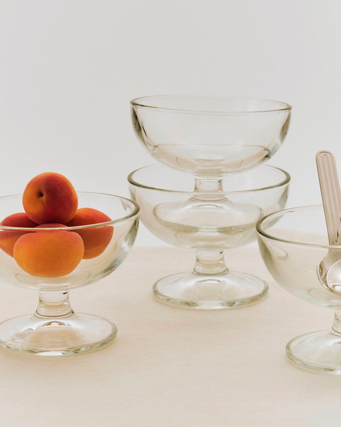 Glass Dessert Bowl Clear