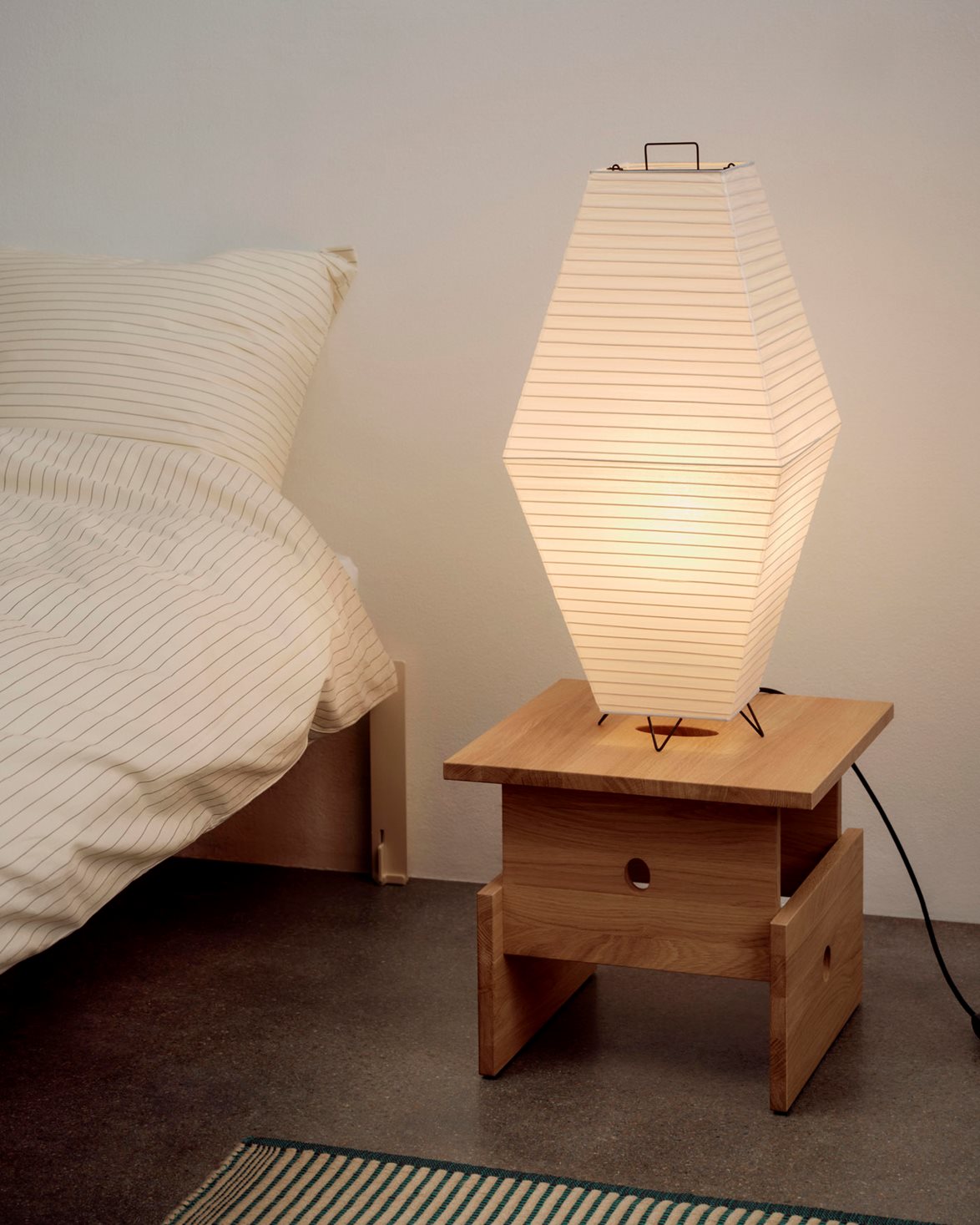 Paper Shade Prism Table/Floor Classic White