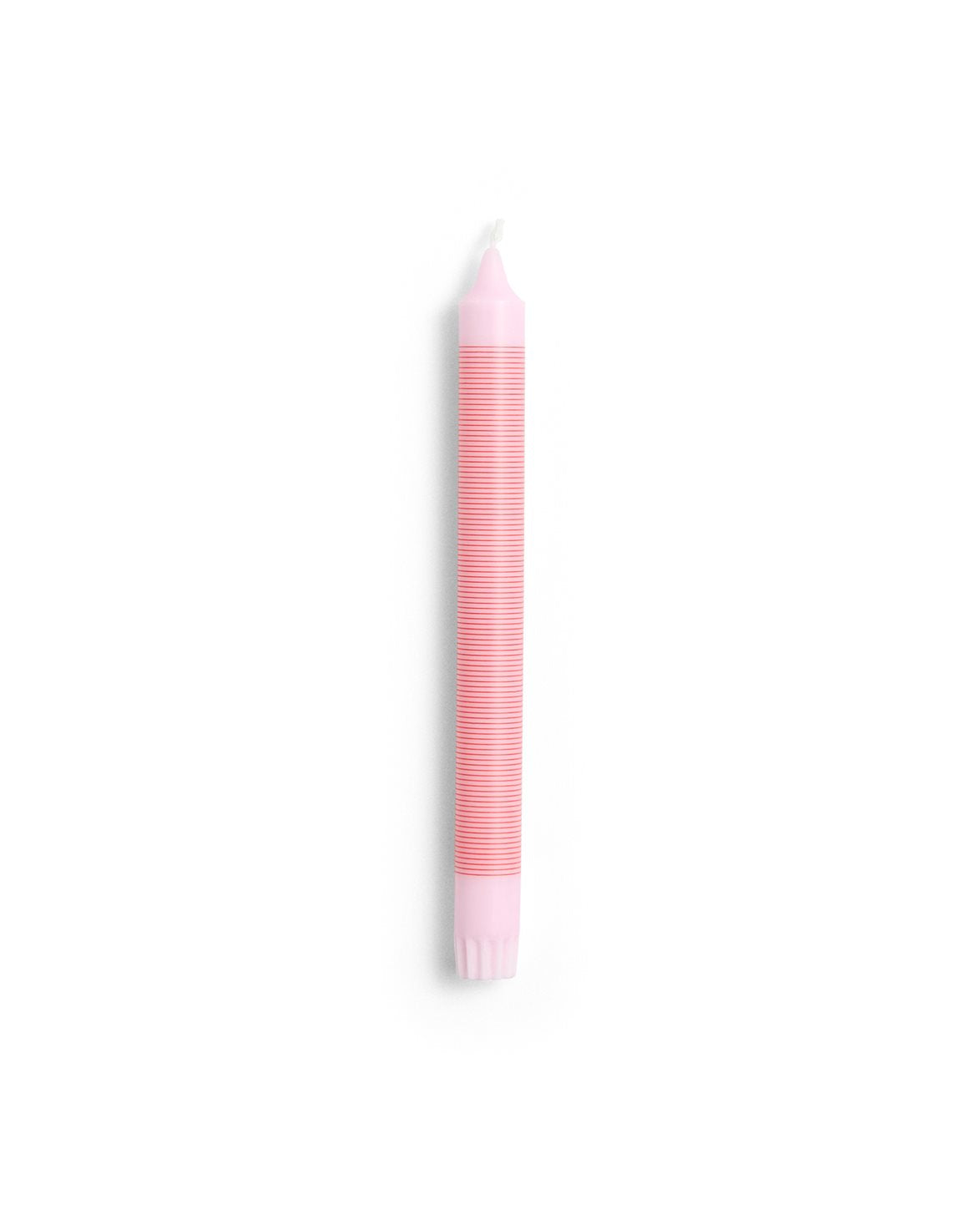 Pattern Candle Pink/Red Thin Stripe