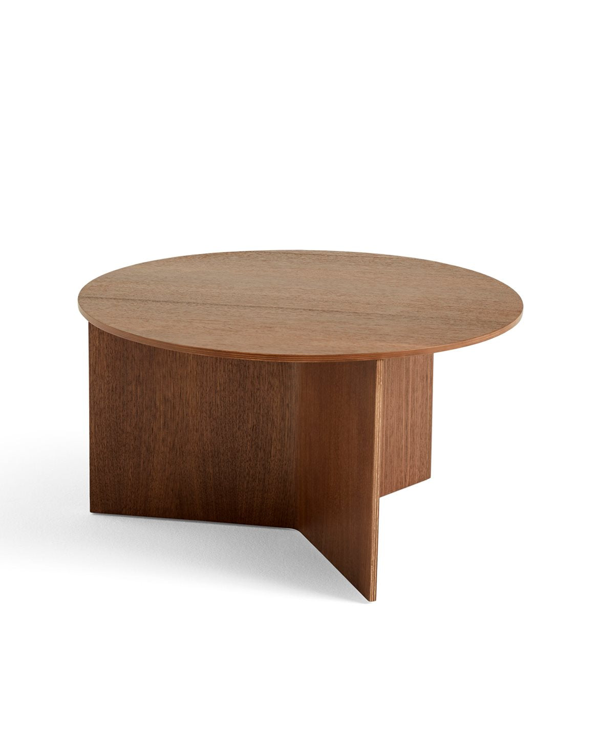 Slit Table Round Ø65 Lacquer Walnut