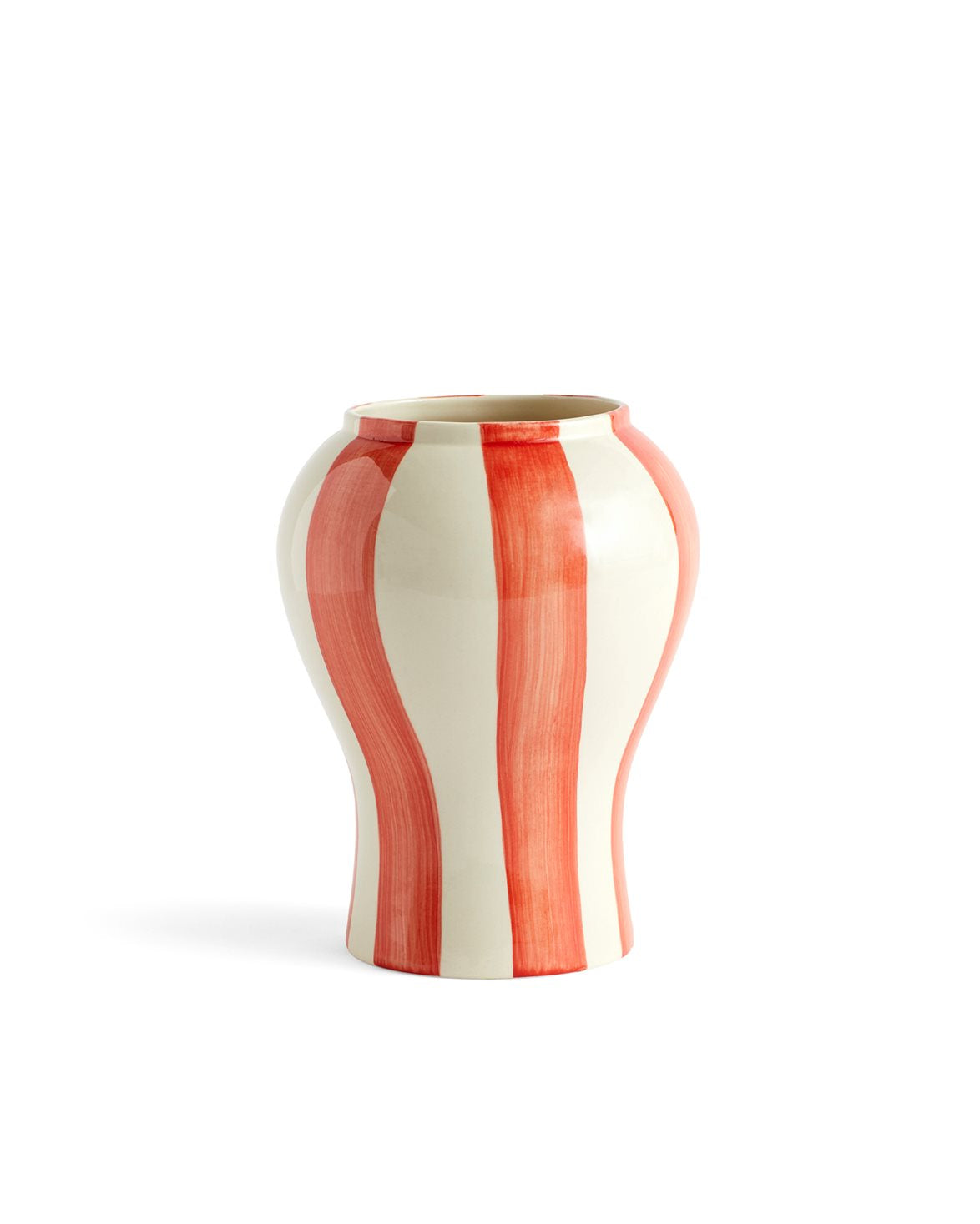 Sobremesa Stripe Vase S Red