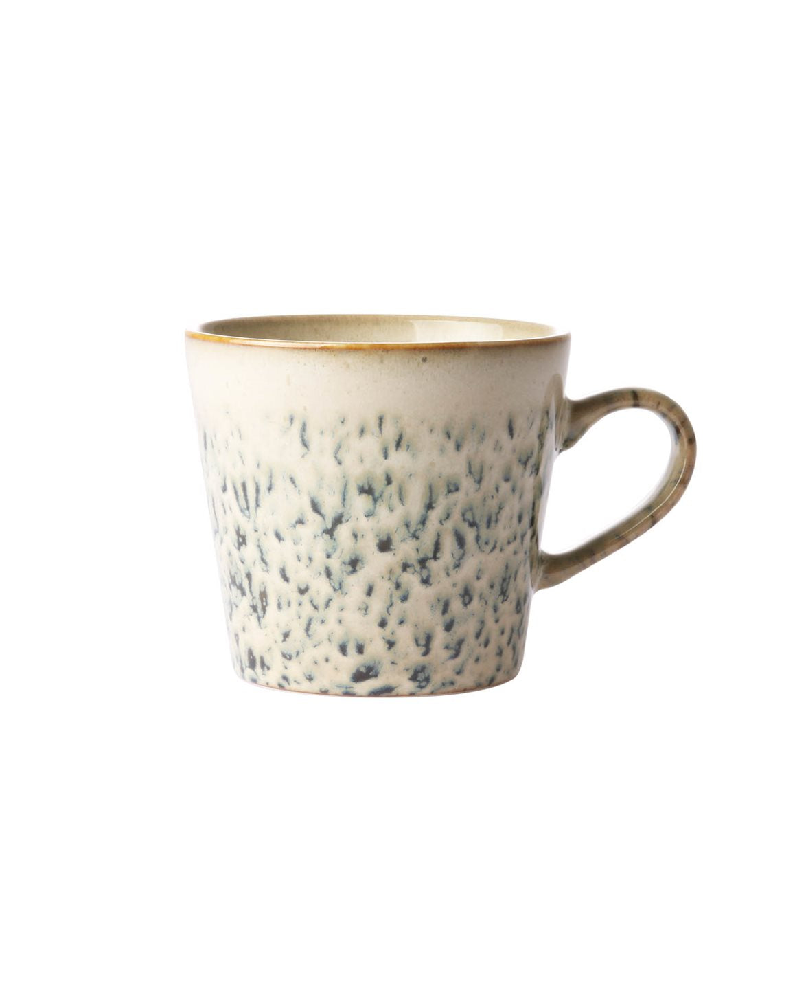 70S Ceramics Cappuccino Mug Green/White