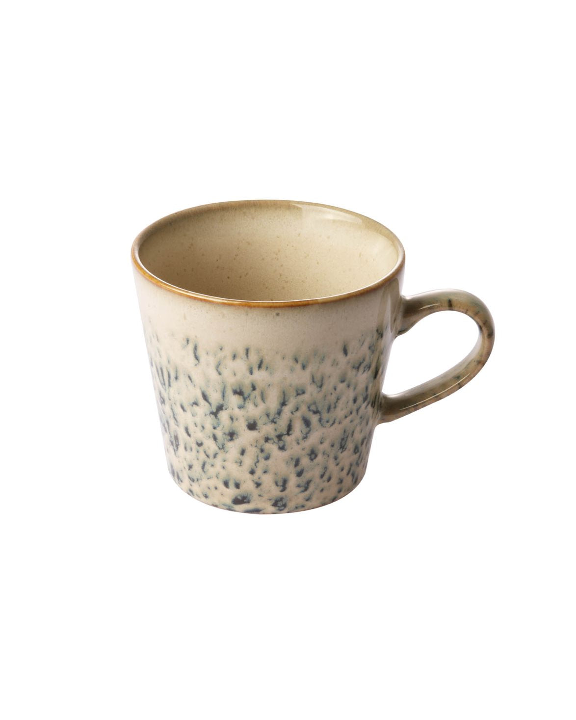 70S Ceramics Cappuccino Mug Green/White
