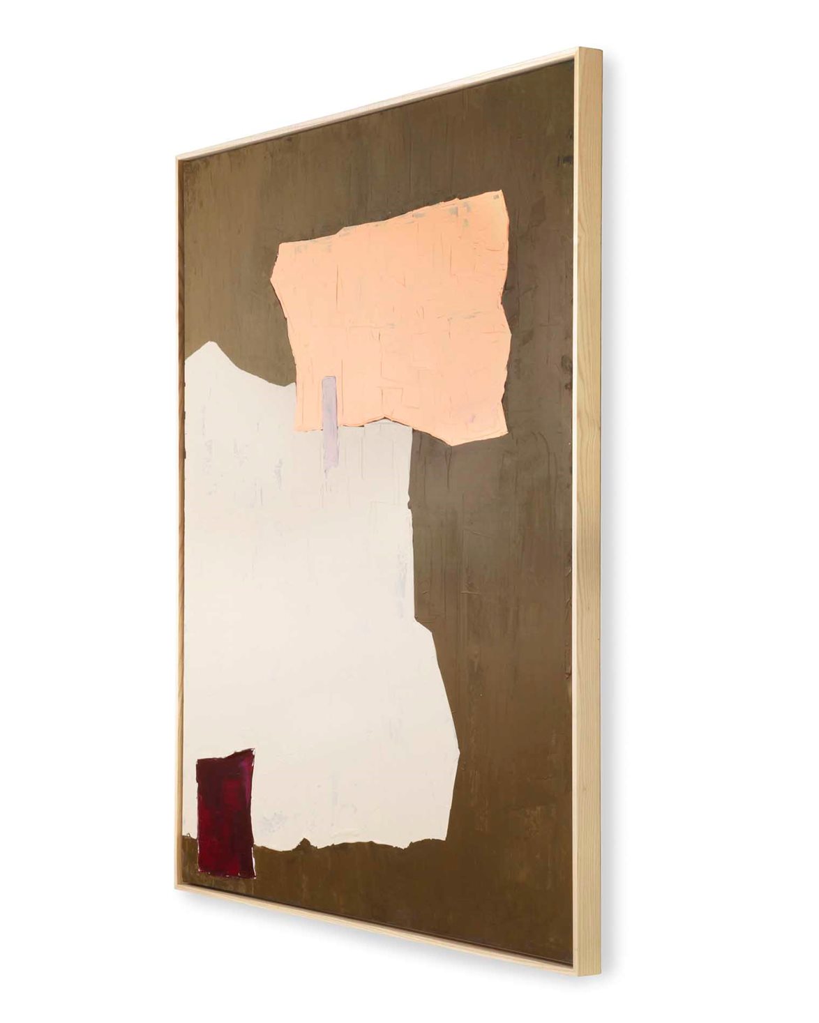 Abstract Painting Mustard/Nude