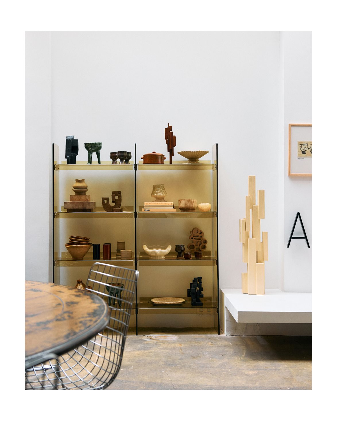 Acrylic Cabinet Olive Green