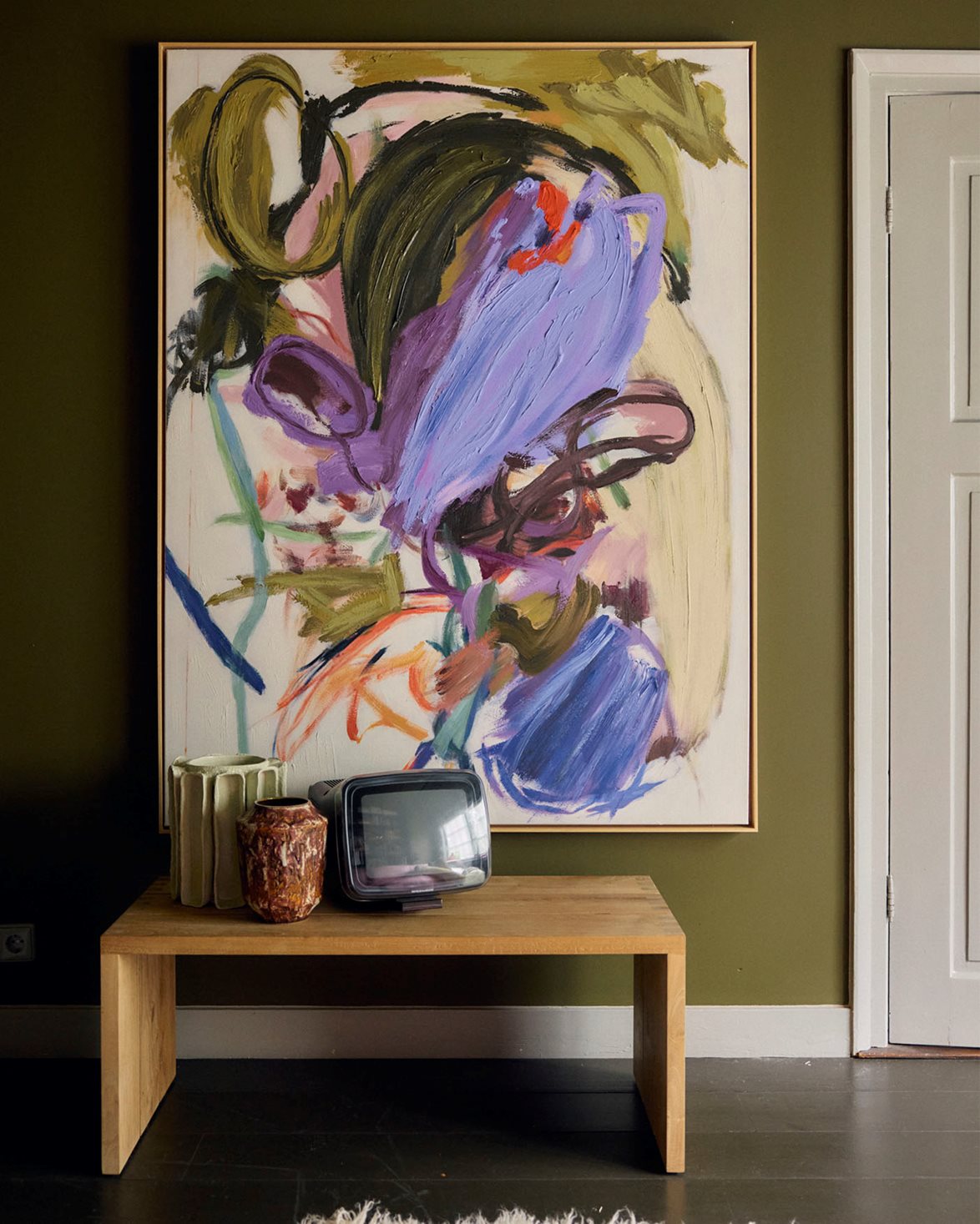 Framed Artwork 'Abstraction' Multicolour