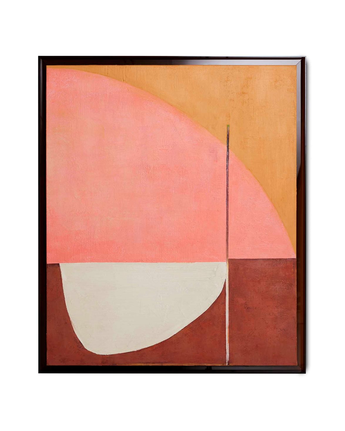 Framed Artwork 'Roseate Hues' Rose/Red