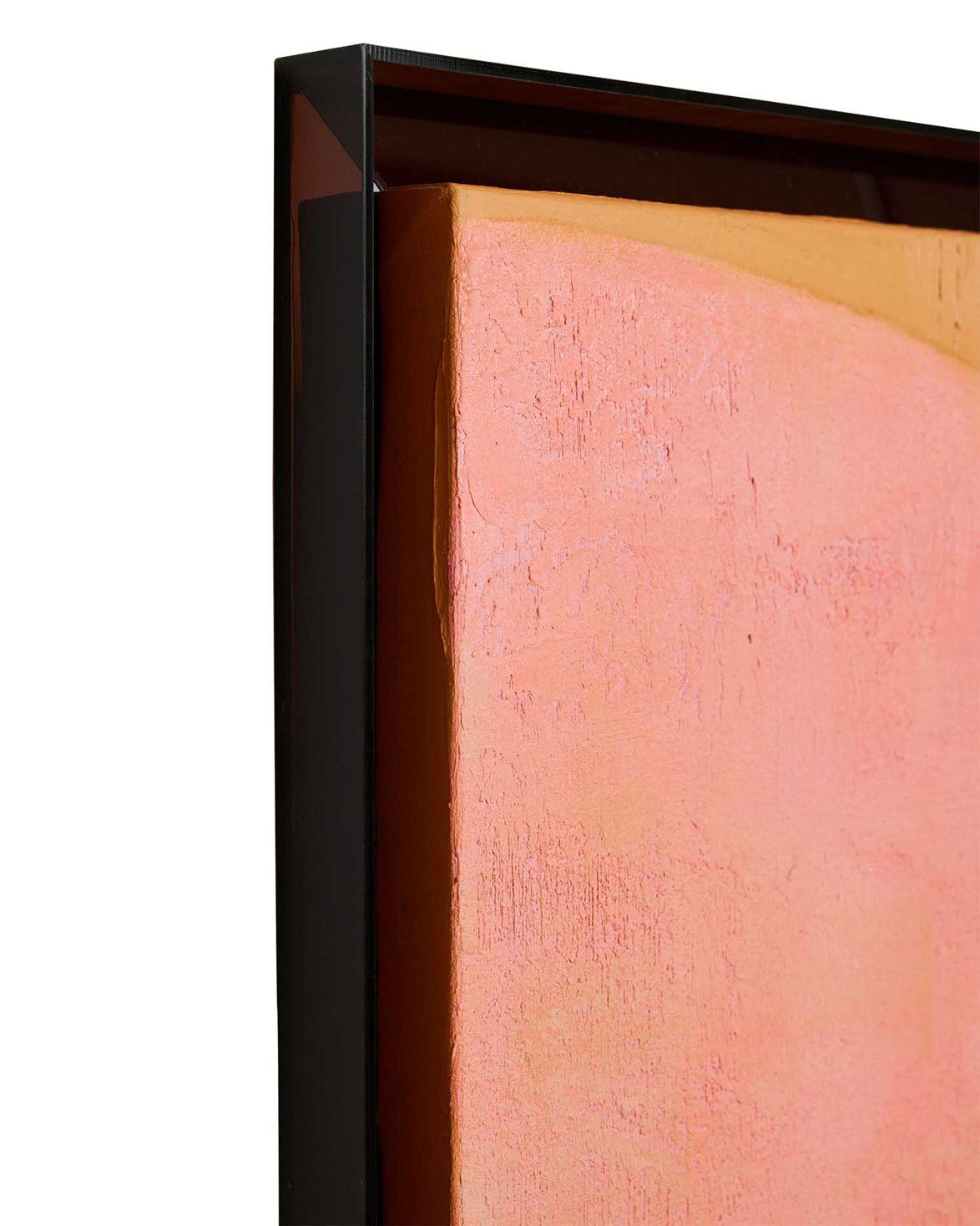 Framed Artwork 'Roseate Hues' Rose/Red